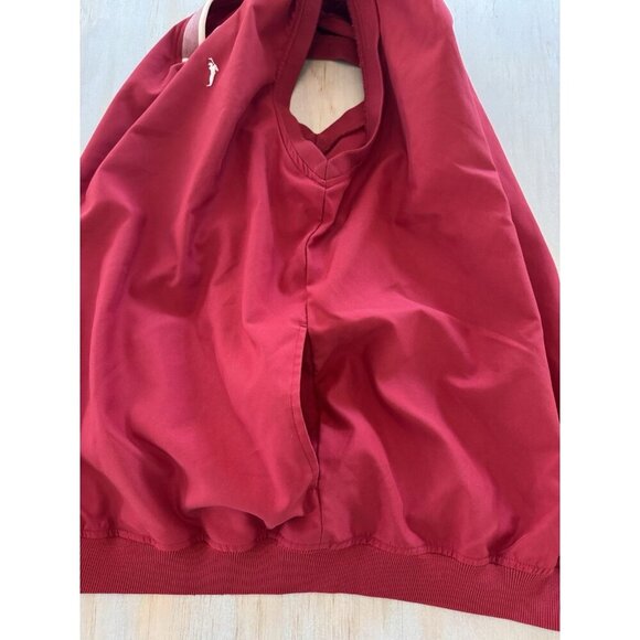 Austin Golf Vest Men Medium Red Pockets V Neck Stain Resistant Activewear Preppy - Picture 13 of 13